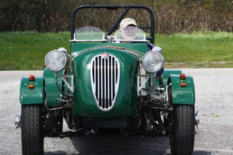 Green Jaguar XK140