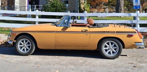 Orange 1974 MGB