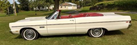 White 1969 Plymouth Fury Convertible