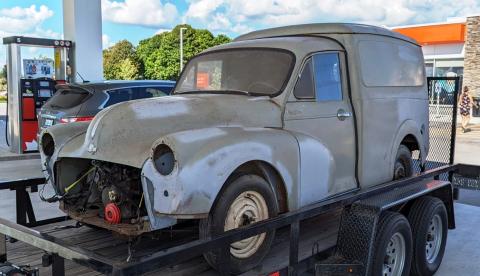 Grey 1962 Morris van