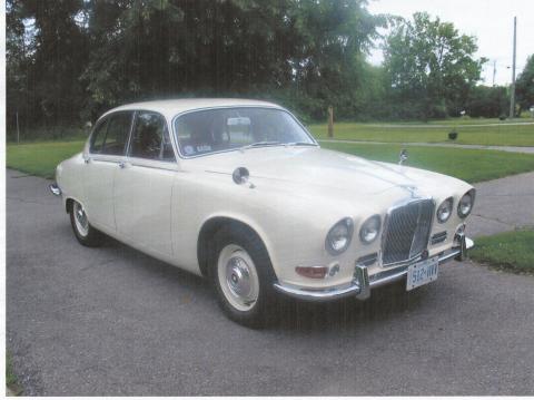 white 1968 Jaguar 420