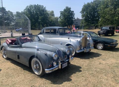 Grey 1957 Jaguar XK140
