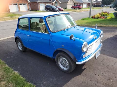 Blue 1999 Rover Mini
