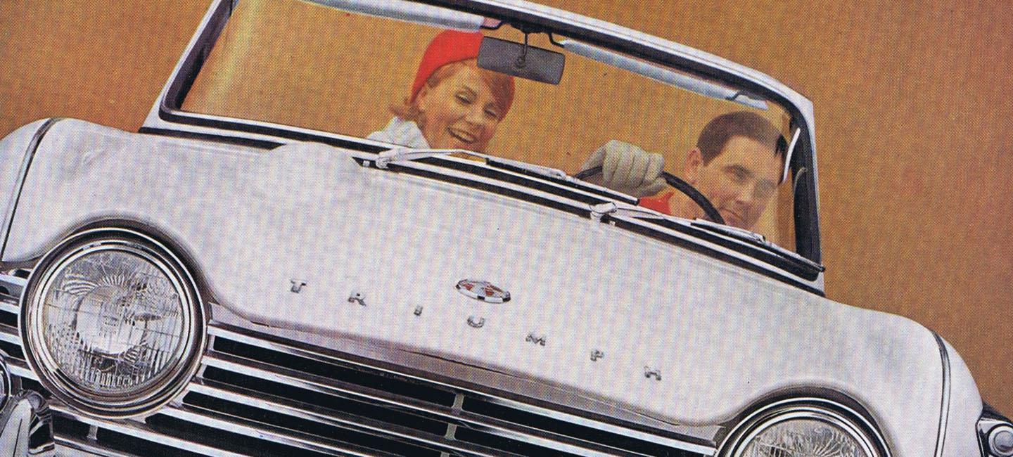 man and woman in a white car